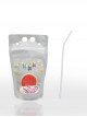 Set of sealed transparent juice bags with the words "Welcome Ramadan", 8 pieces, 13 * 23 cm