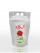 Set of sealed transparent juice bags with the words "Congratulations to success", 8 pieces, 13 * 23 cm
