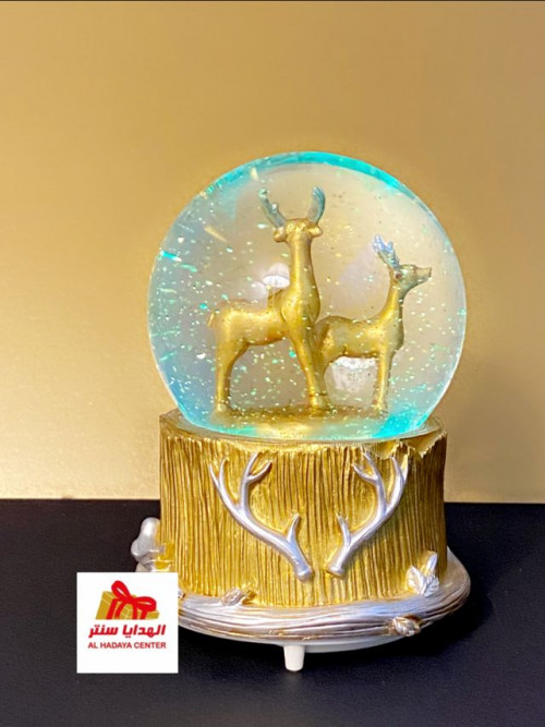 Deer shaped glass ball masterpiece