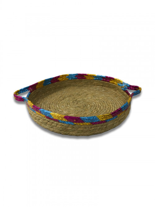 Round bamboo tops in 3 different sizes and colors