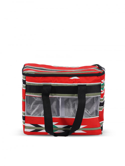 Insulated bag for meals and trips, heat and cold, red, size: 31 * 37 * 22 cm