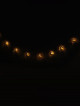 Decorative lamps powered by batteries in the form of a crescent and a star, size 1.80 meters