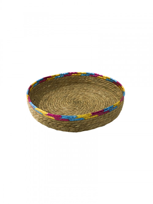 Circular bamboo tabasi in 5 different sizes and in assorted colors
