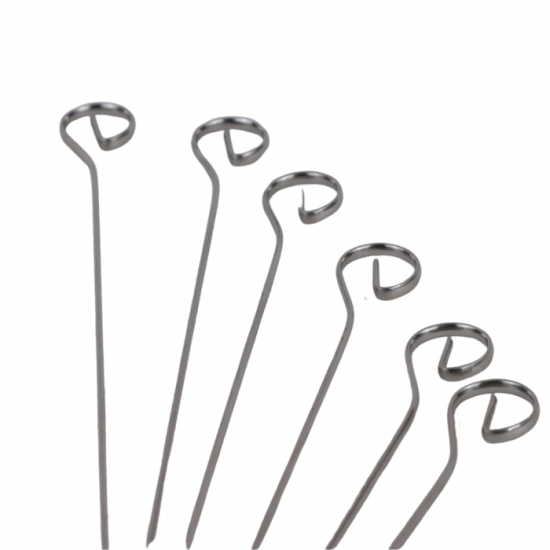 Steel meat skewers - 6 pieces