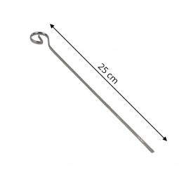 Steel meat skewers - 6 pieces