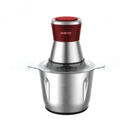 Steel electric food chopper. Rebune. 3 liter capacity.  500 watts. RE-2-100