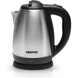 Geepas stainless steel electric kettle, 1.8 liters, 1500 watts. GK5454