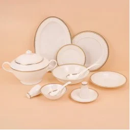طقم عشاء فاخر  -  44 قطعة - 2S1MM100084