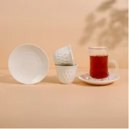 طقم فناجين قهوة وشاي بتصميم مميز - 36 قطعة - 2S1MM100448 طقم فناجين قهوة وشاي بتصميم مميز - 36 قطعة - 2S1MM100448