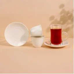 طقم فناجيل قهوة وشاي بتصميم مميز - 36 قطعة - 2S1MM100450