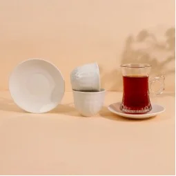 Uniquely designed coffee and tea cup set - 36 pieces - 2S1MM100455