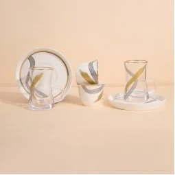 Luxury 18-piece tea and coffee cup set - 2S1TT500098
