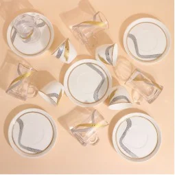 Luxury 18-piece tea and coffee cup set - 2S1TT500098
