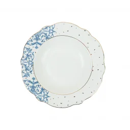 Elegant navy blue dining set - 28 pieces