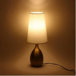 Uniquely designed matte gold table lamp - 46 x 18 x 18 cm - 2M3B200103