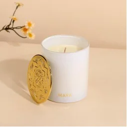 Coconut and Mango Scented Candle - 12 x 9 x 9 cm - 310 g - 2M3G500005 Coconut and Mango Scented Candle - 12 x 9 x 9 cm - 310 g - 2M3G500005