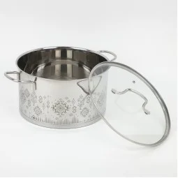 Elegant stainless steel cookware set - 9 pieces