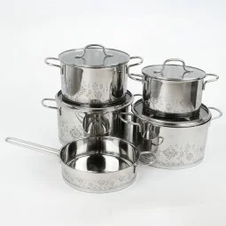 Elegant stainless steel cookware set - 9 pieces