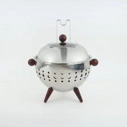 Modern design food warmer - silver - 3 liters