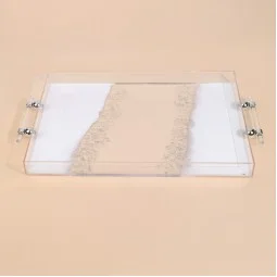 تبسي تقديم أكريليك مستطيل بتصميم أنيق- 2S1C300336