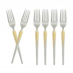 Stainless steel dinnerware set - 6 pieces - 2M1D200210