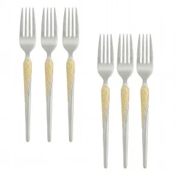 Stainless steel dinnerware set - 6 pieces - 2M1D200210