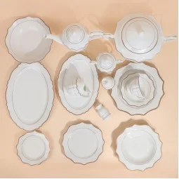 Classic Luxury Dinnerware Set - 6 Persons - 63 Pieces - 2S1MM100259