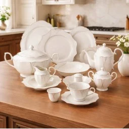 Classic Luxury Dinnerware Set - 6 Persons - 63 Pieces - 2S1MM100260
