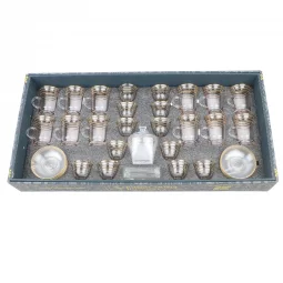 Luxury 50-piece crystal tea and coffee set