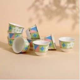 Uniquely designed 12-piece coffee cup set - 2G1TT500012