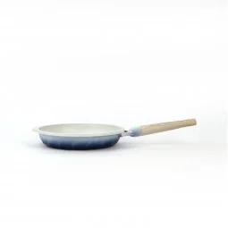 Light beige granite frying pan with wooden handle, single size, 22 cm - 2M1A400046