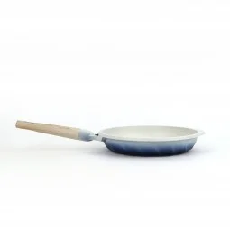 Light beige granite frying pan with wooden handle, single size, 26 cm - 2M1A400048