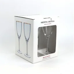 Luxury 4-piece glass juice set with gold lettering - 2S1TT300124