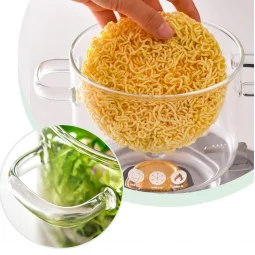 Heat-resistant glass pot with glass lid - 1.5 liters - 2SS1-A05-007