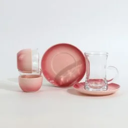 طقم شاي وقهوة فاخر بتصميم عصري 36 قطعة - 2SS1-T01-061