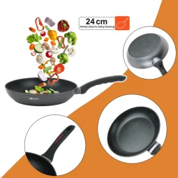 Stylish design pan with non-stick surface, 24 cm