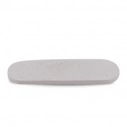 Ceramic serving plate - 29x12 cm - white