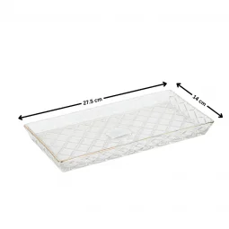 Distinctive glass serving dish - 14 x 27 cm