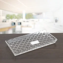 Distinctive glass serving dish - 14 x 27 cm