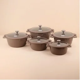Aluminum Pot Set - 10 Pieces - 2M1AA400087