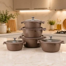 Aluminum Pot Set - 10 Pieces - 2M1AA400087