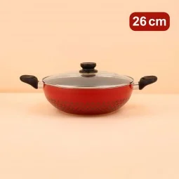 قدر تيفلون بغطاء زجاجي 26 سم - 2S1A00268