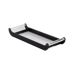 An elegant presentation with an acrylic base - black and transparent - 15 x 43 cm