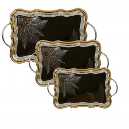 Al Jannah Steel Tile Set - Leather in Silver - Pix