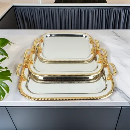 Distinctive stainless steel tabasi set - 3 pieces