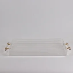 Elegant acrylic presentation set - transparent - 45 x 30 cm