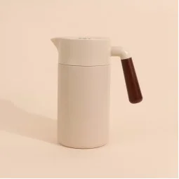 Beige Stainless Steel Hospitality Thermos - Pressurized - 1 Liter - 2G1B100055