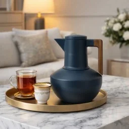 Uniquely designed blue hospitality thermos - 1 liter - 2G1B100095