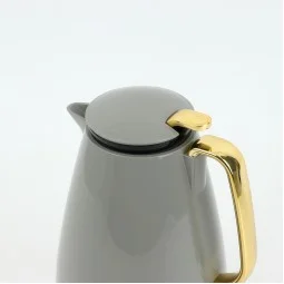 Gray hospitality thermos with gold handle - 1.5 liter - 2G1B200136