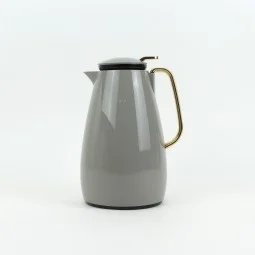 Gray hospitality thermos with gold handle - 1.5 liter - 2G1B200136